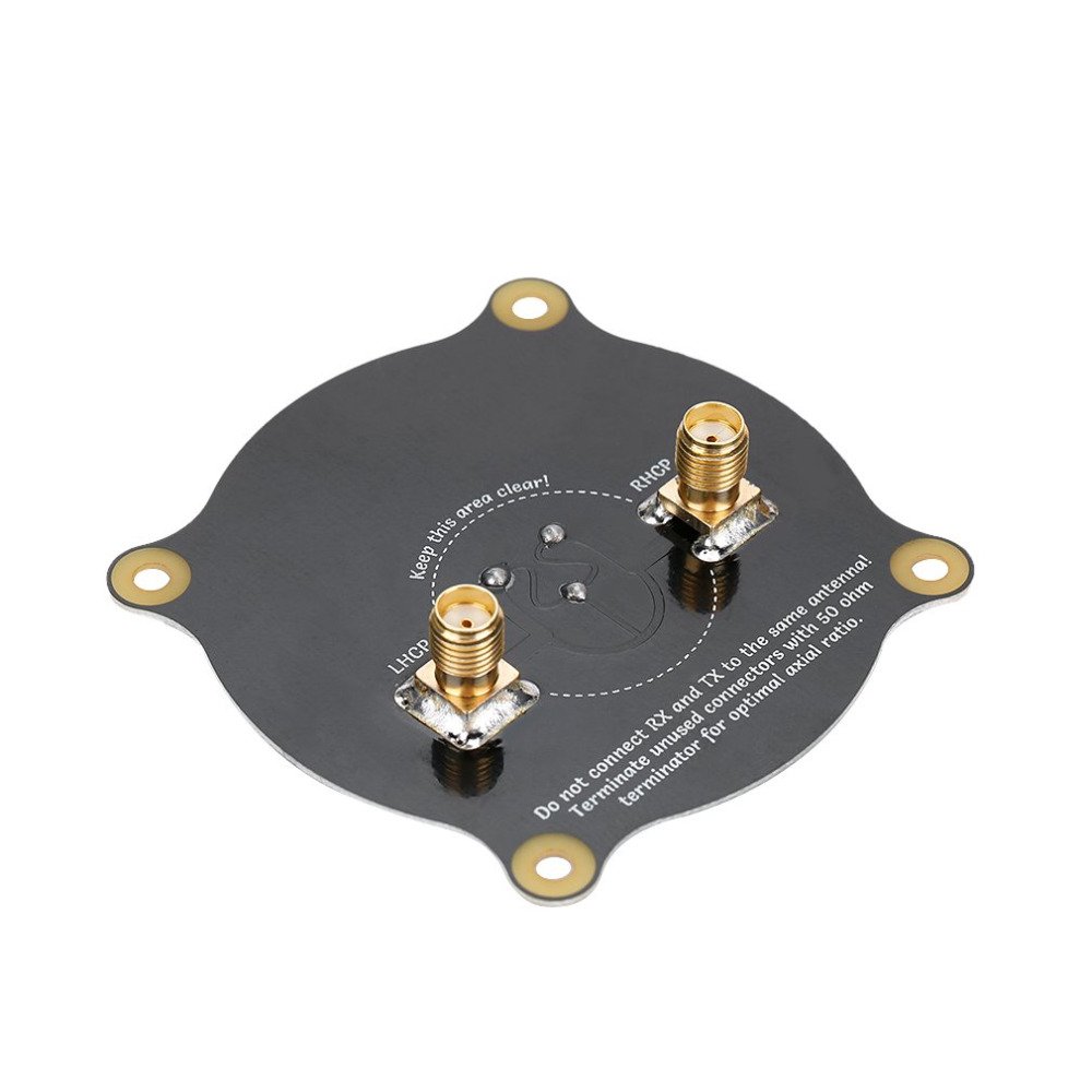 5.8GHz FPV Triple Feed Patch Antenna 14dBi RP-SMA Male to SM a Male Adapter Directional Circularly Polarized for Drone Airplane