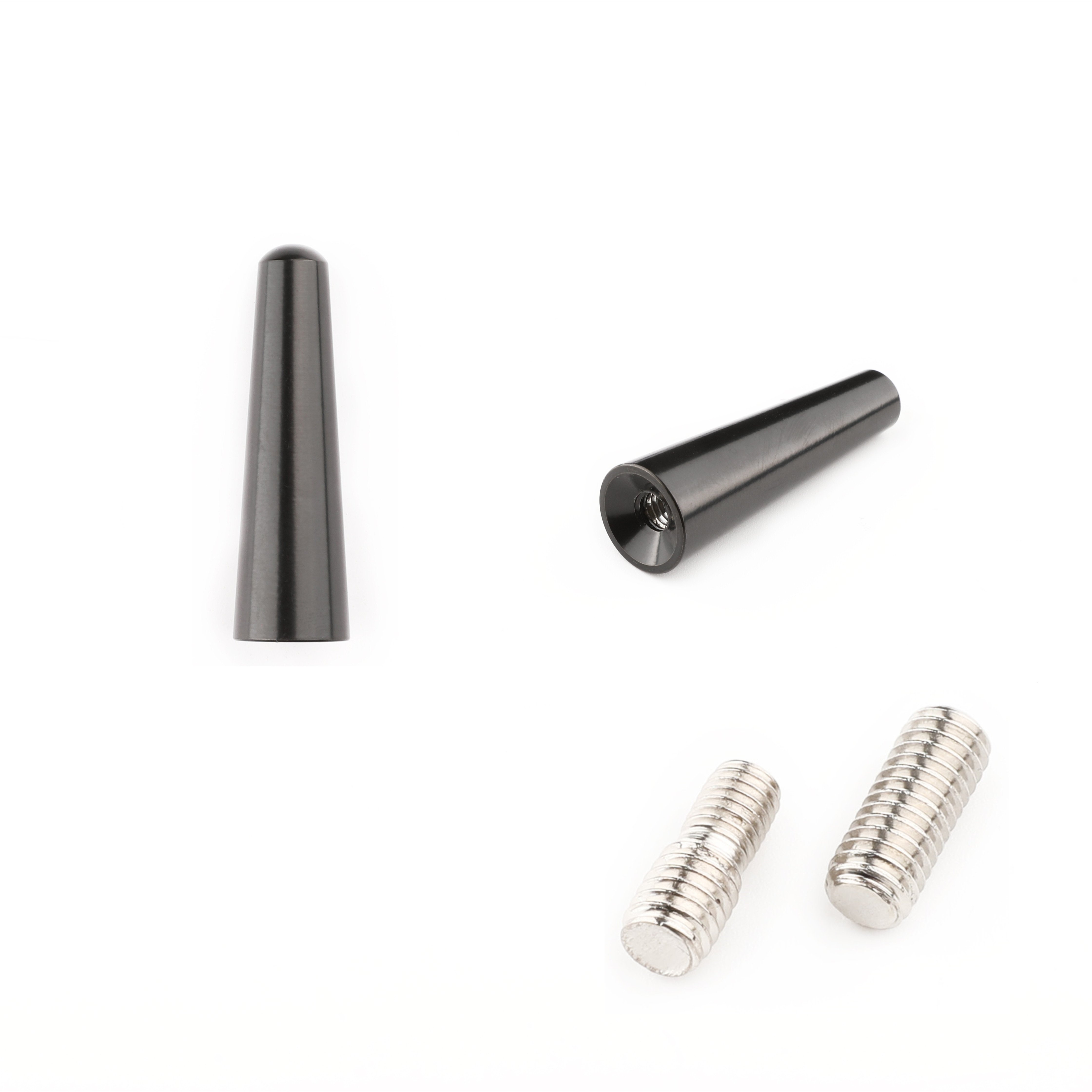 Universal Aluminum Car Antenna 1.2 Inch 2 Inch 3.5 Inch with M4 M5 M6 Screws AM FM Roof Mount Car Radio Antenna Mast