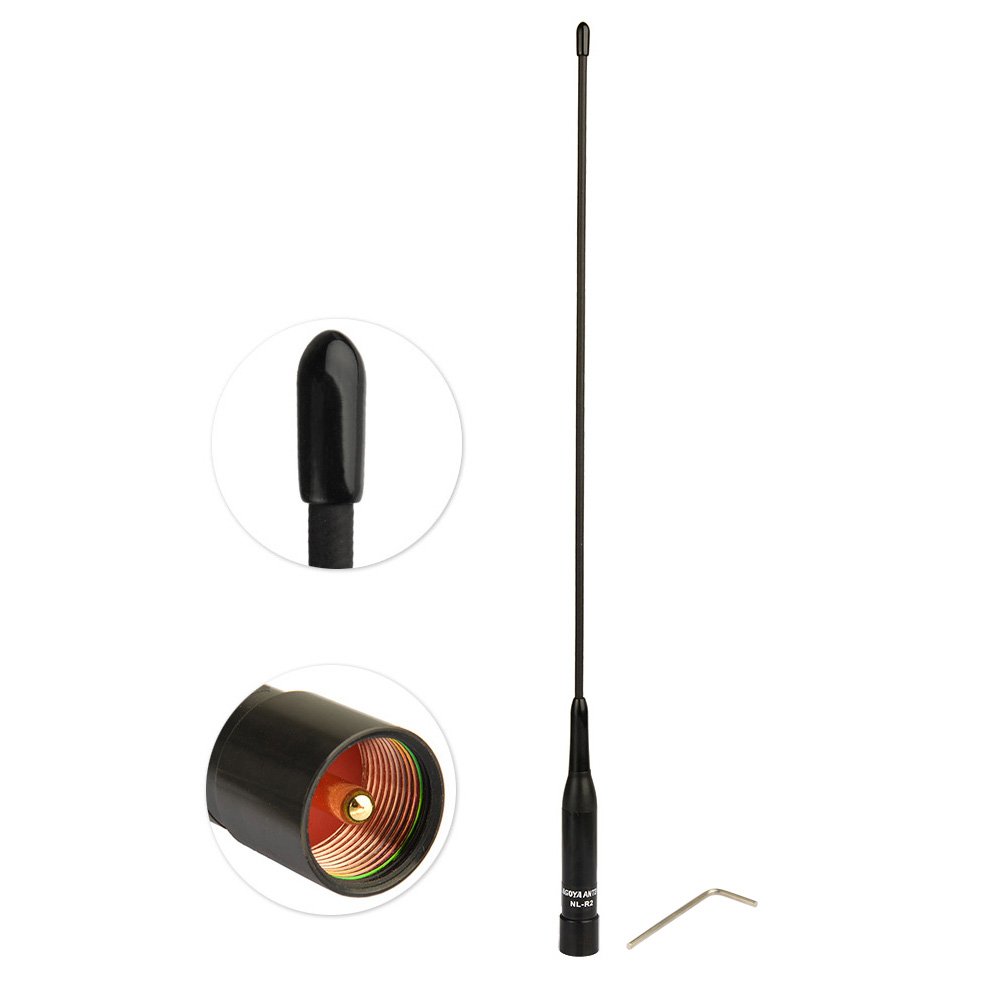 Bingfu Vehicle Ham Radio Mobile Antenna VHF UHF 136-174MHz 400-470MHz Truck Car Radio Two Way Radio Soft hf Antenna