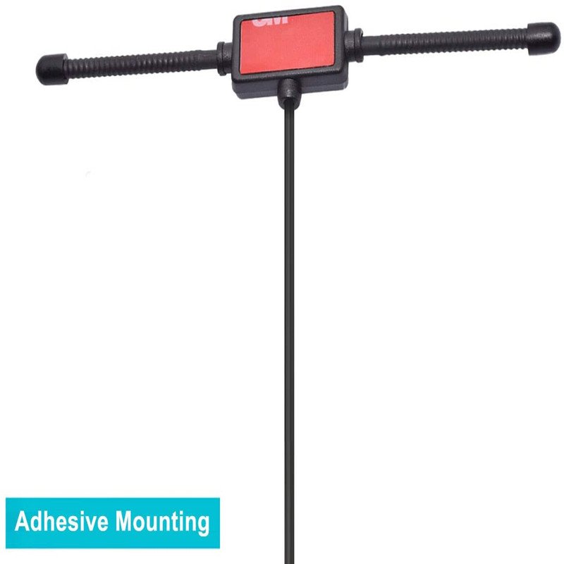 AM/FM 433mhz Carbon Fiber Horn Antenna T Type Car Radio Stereo Antenna for Vehicle Horn