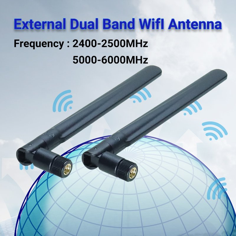 Factory Price 19.5cm 2.4 Ghz 5.8Ghz Wifi Satellite 5G Wifi Antenna Waterproof Wireless Outdoor Wifi Antenna Router 5g Router