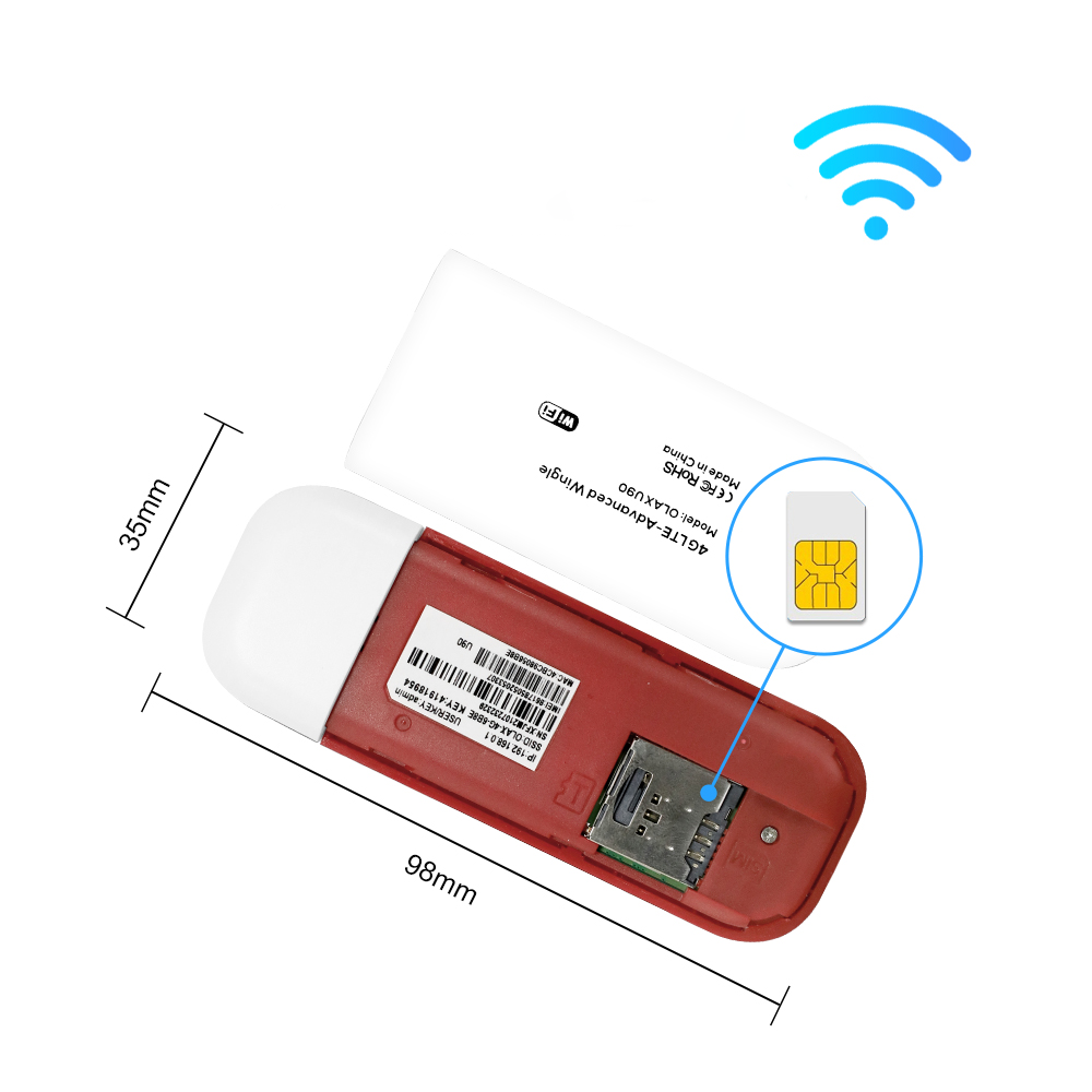 OLAX U90 Unlocked Modem 4g USB WiFi Ts9 Crc9 Port 4g Dongle Usb WiFi for Car PC Indoor Outdoor
