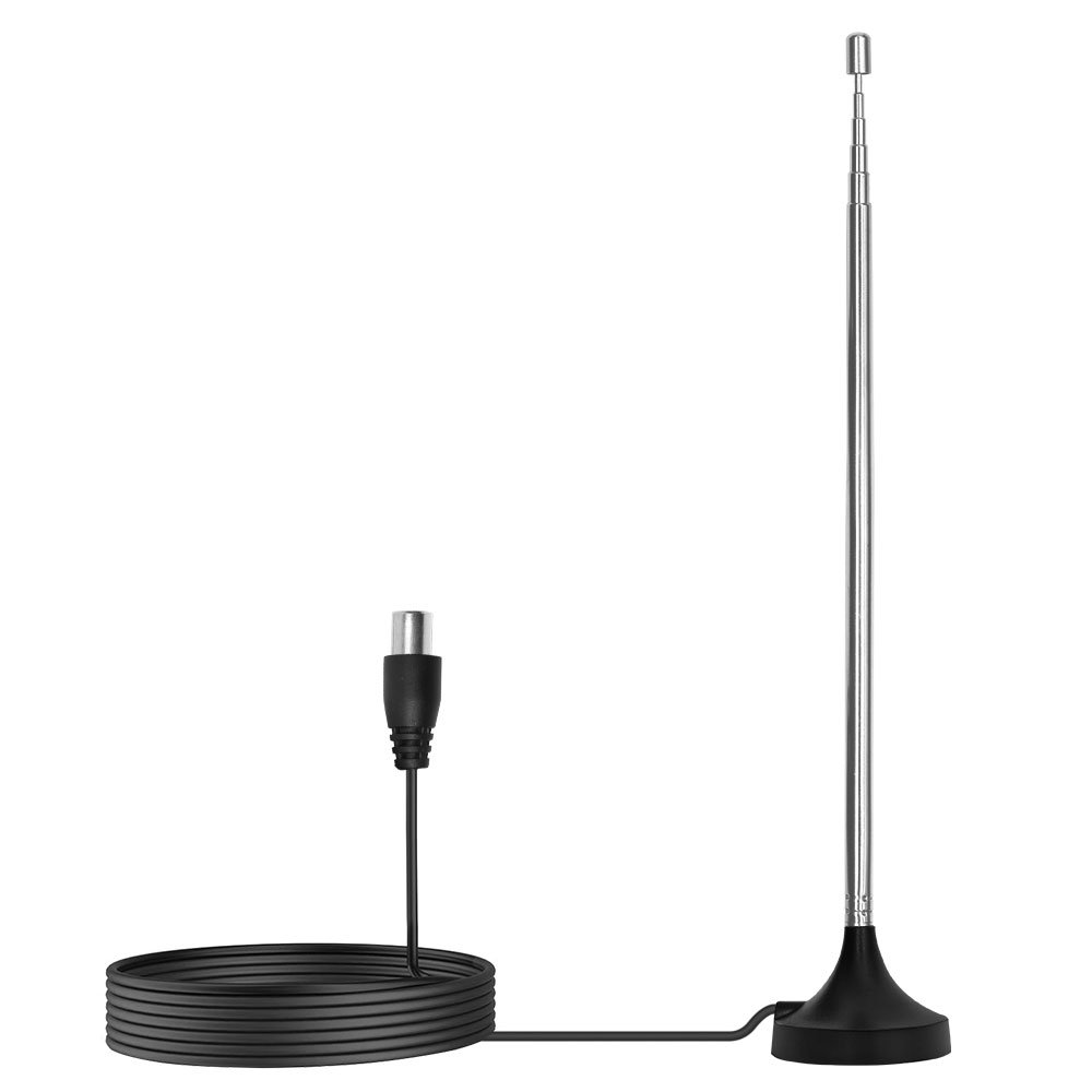 Indoor stretch magnetic base telescopic Car radio AM FM antenna DVB-T VHF UHF digital HDTV antenna