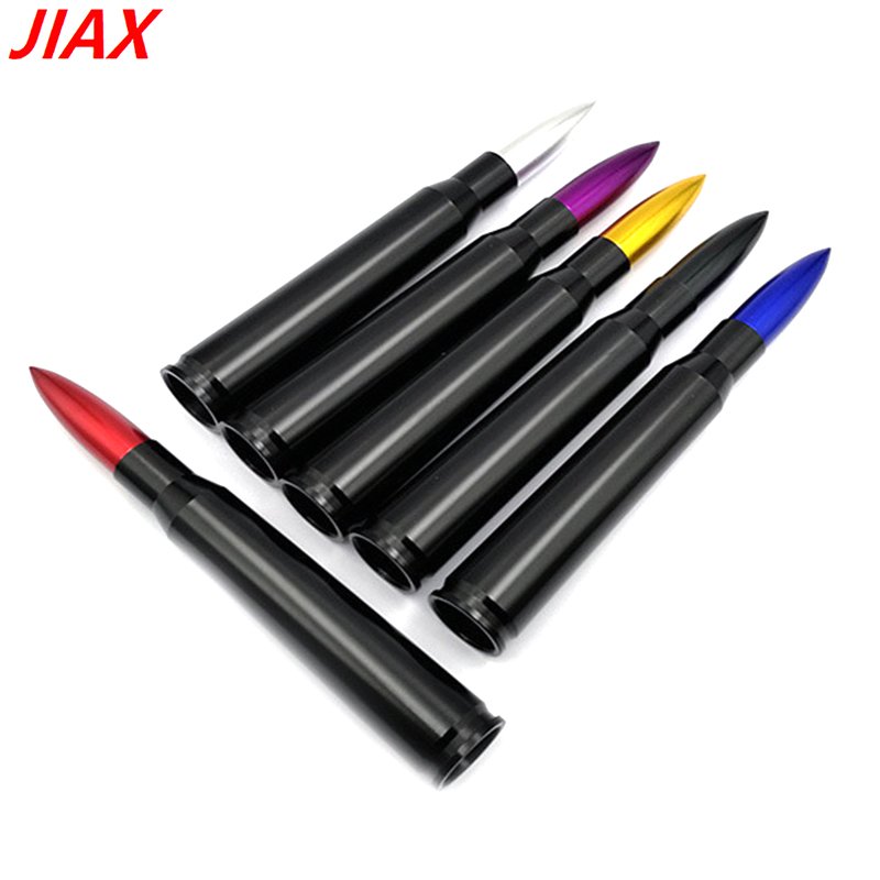 American Flag Car Truck Antenna 50 Cal Short Bullet Antenna CNC Aluminum Billet Bullet Antennas for Chevy Silverado Ford