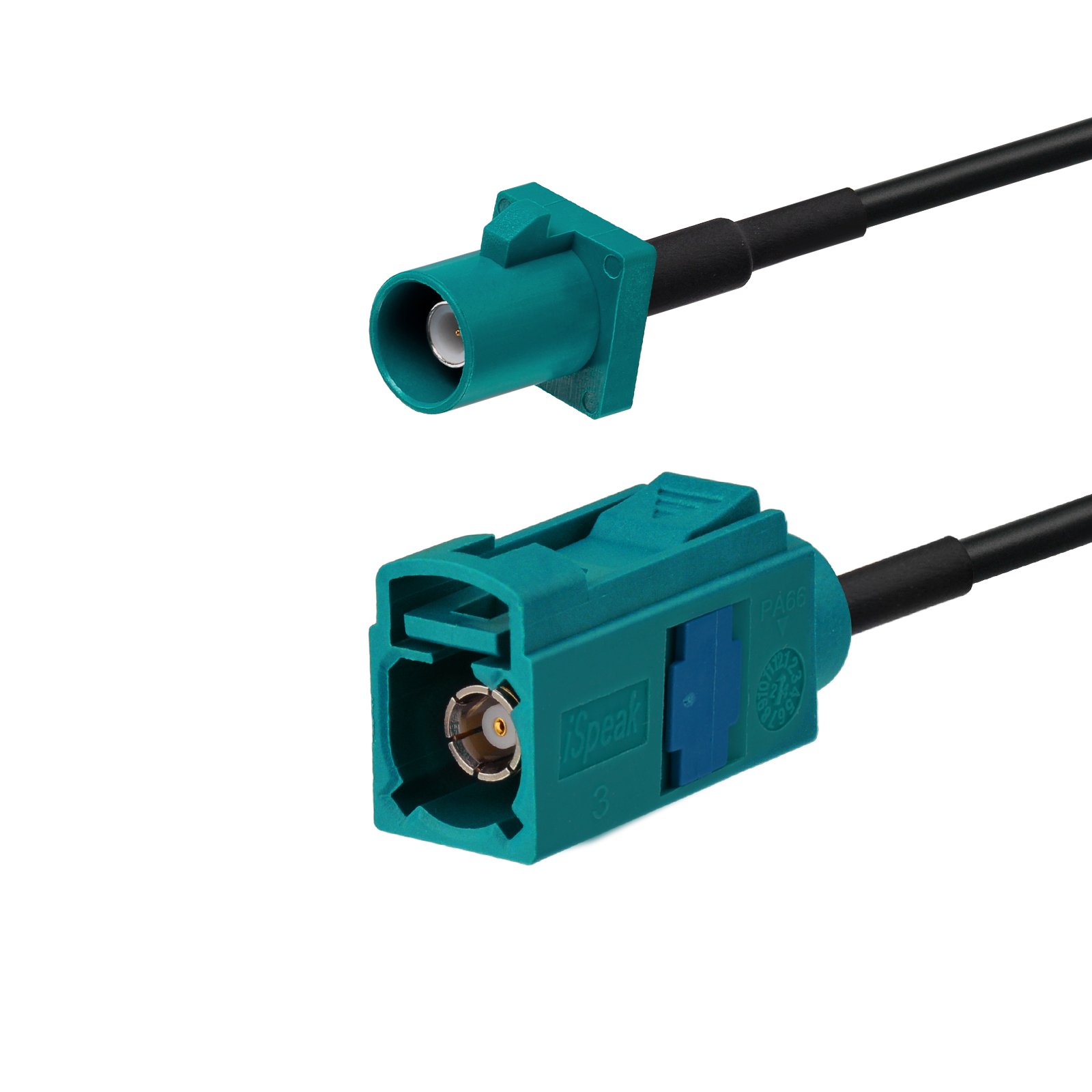 Superbat Fakra Z Female to Male Vehicle Antenna Adapter Cable 250cm for Car Stereo Android Head Unit GPS Navigation