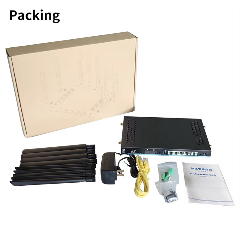 Customized Products Huastlink HC-S100 Wifi6 3000Mbps Gigabit Wifi Router 5g Router With Sim Card From 4g to 5g Cellular Router