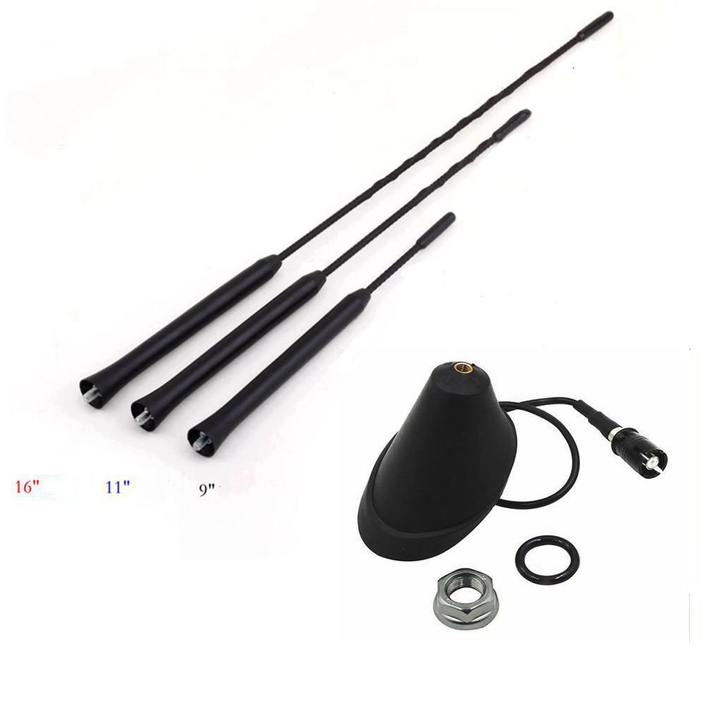Factory Car Decorations Car Electronic FM/AM Radio Antenna Windshield Mount 12V Black universal car antenna