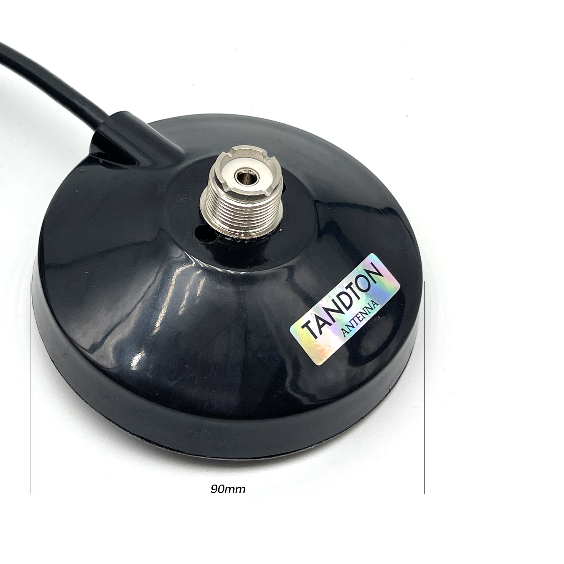 Strong Magnet 90mm Diameter Magnet Communication Antenna Mount With 5M RG58 Cable For Mobile Radio Whip Antenna