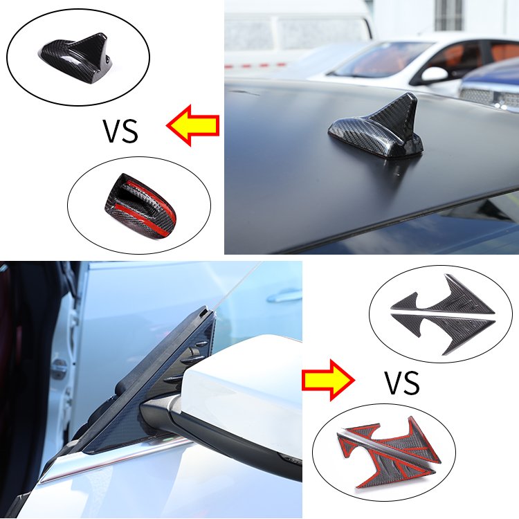 For Maserati Ghibli Carbon Fiber Exterior Accessories Door B-pillar Panel Protection Cover Rearview Mirror Panel Cover