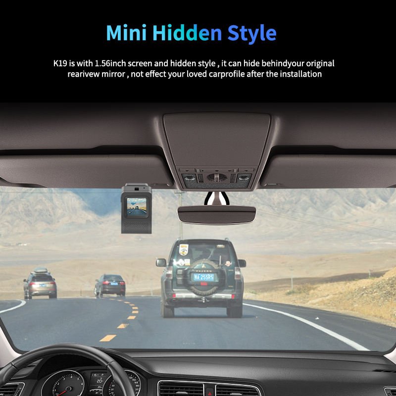 K19 Smart Car DVR Full HD 1080P Dual Lens Dash Cam With 4G WiFi GPS Logger Rearview Camera Android LCD IPS Screen WDR Functions