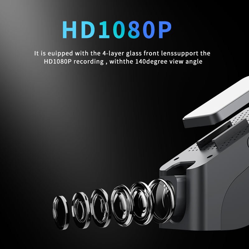 K19 Smart Car DVR Full HD 1080P Dual Lens Dash Cam With 4G WiFi GPS Logger Rearview Camera Android LCD IPS Screen WDR Functions