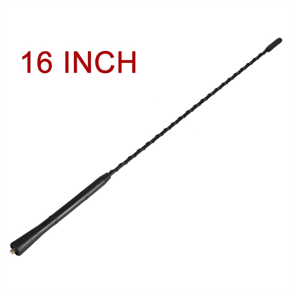 Universal 12V Car Roof Antenna Mast Stereo Radio FM AM Amplified Booster Antenna 16"