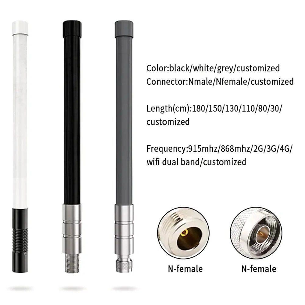 High Gain 800-1900mhz 2.5dbi/5 Outdoor Power Gsm Fiberglass Omni Antenna