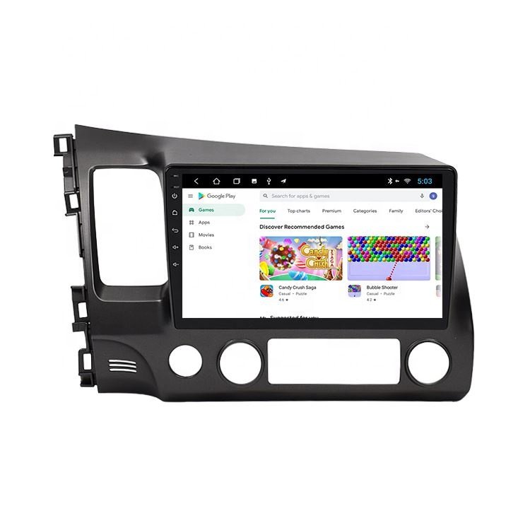 10.1 Inch Car Player Android for Honda CIVIC 2007-2012 Car Radio Video Player MP5 WIFI GPS Navigation Full Touch Screen IPS LHD