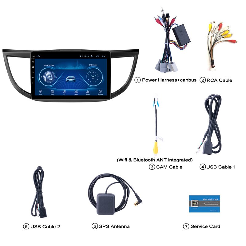 Android 10 Car Radio Stereo for Honda CRV 2012 2013 2014 2015 Car Multimedia Audio Player GPS Navigation SWC BT(fc10e6c3)