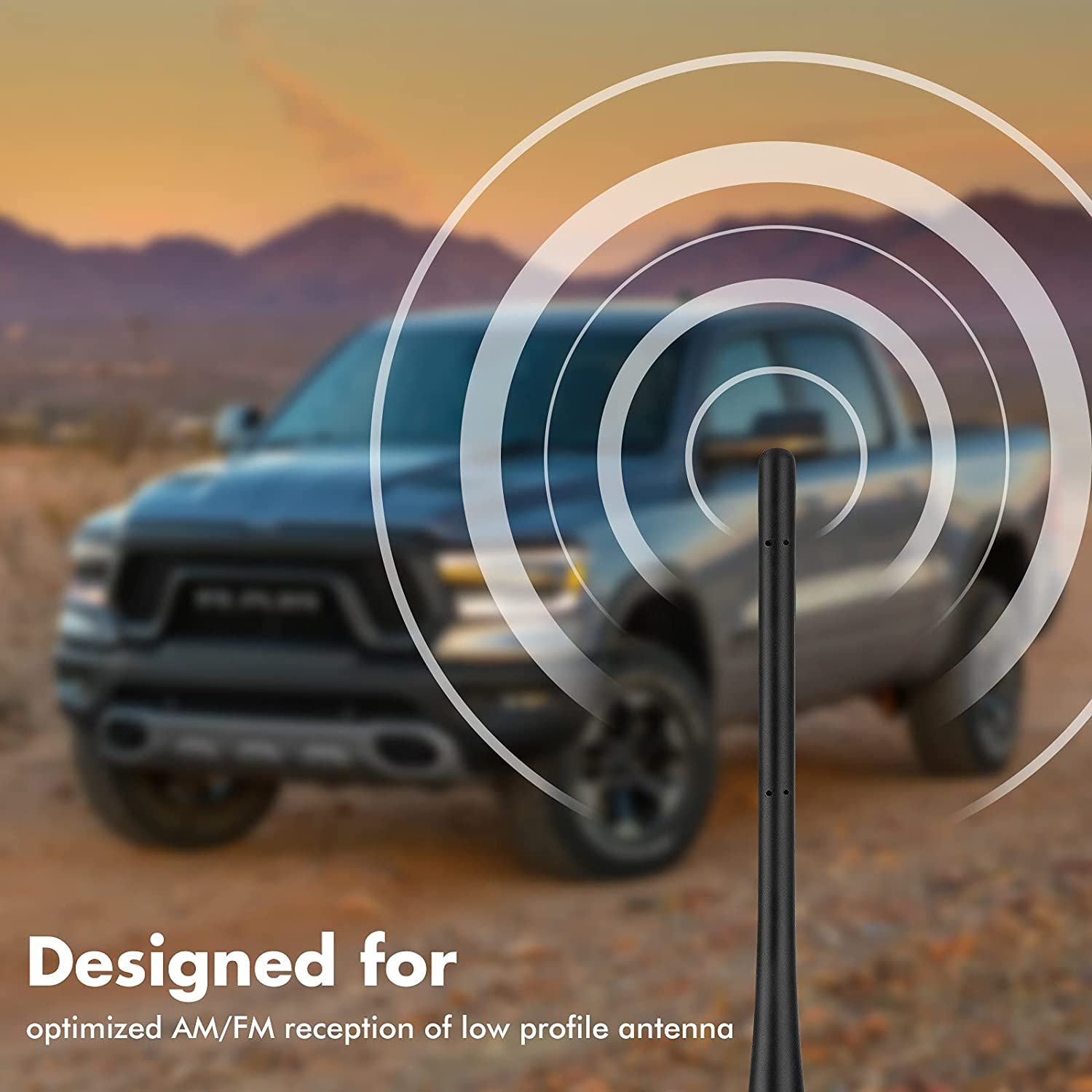 Cars Antenna External Rubber AM/FM Car Radio Antenna Glaze Antenna for Car Signal Enhancement Vehicle Refitting Supplies
