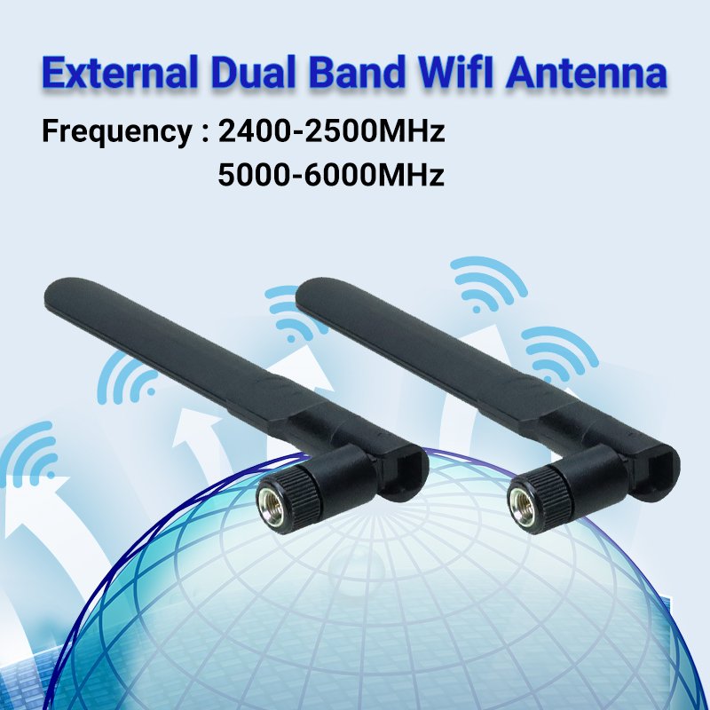 Manufacturer Starlink 16cm radio 5g wifi antenna outdoor omni directional antenna dual band amplifier 2.4ghz 5ghz wifi 5g rubber antenna