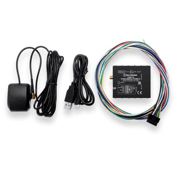 Best Seller Teltonika FMB122 GPS Tracker External Antennas GNSS/GSM/Bluetooth Car Tracking Glonass PC Dashboard Display IOS App
