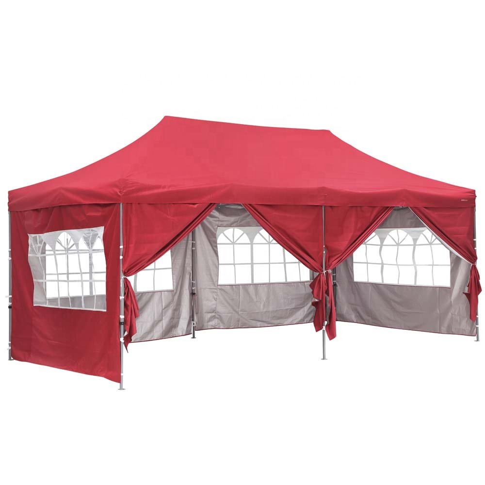3x4.5m/3x6m Hexagon Steel Frame Outdoor Easy up Canopy Folding Gazebo for Trade Show Tent