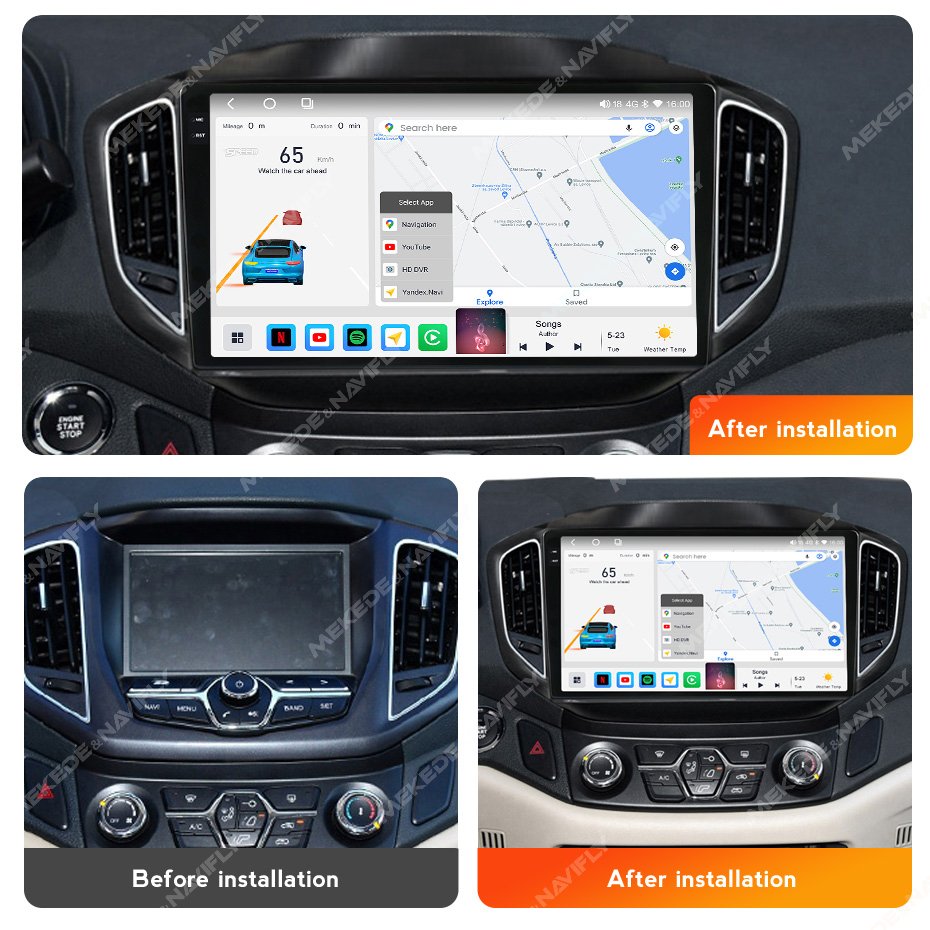 MEKEDE M6 PRO 3D Android Car Radio Navigation 360 Panoramic Camera for Chery Tiggo 5 2014-2018 FM AM BT ADAS DVR