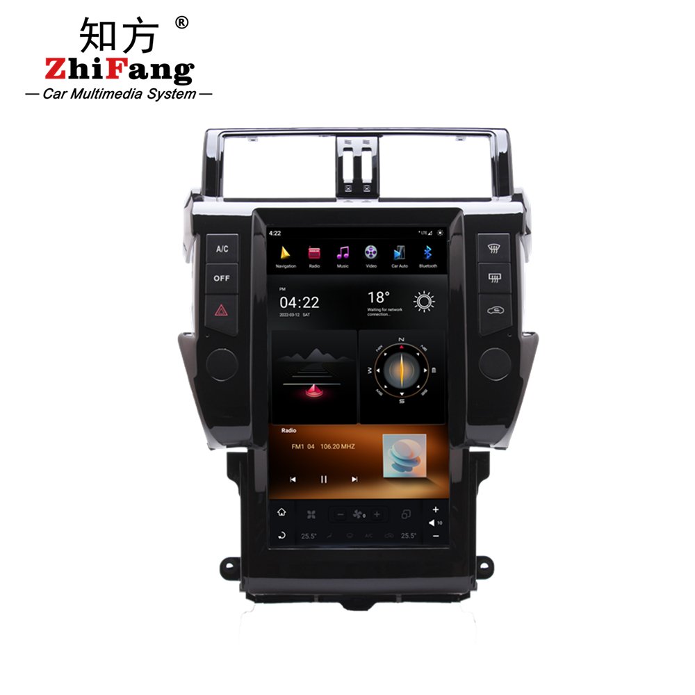13.6 Android 11 8+128GB for Toyota Prado 150 2014-2017 Car GPS Navigation Multimedia Player Head Unit Radio