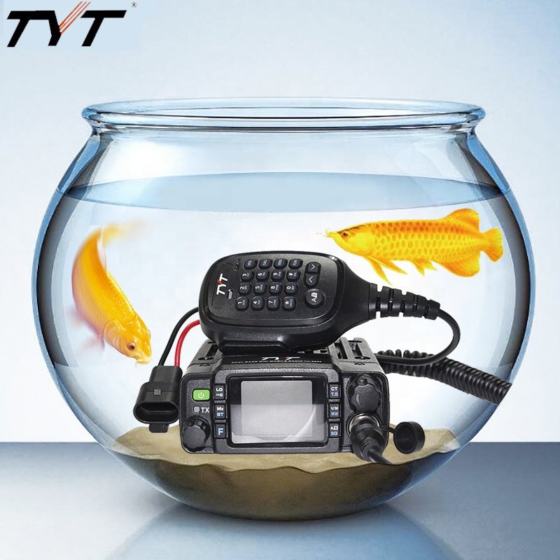 TYT TH-8600 IP67 Waterproof Dual Band 136-174MHz/400-480MHz 25W Car Radio HAM Mobile Radio with Antenna,Clip Mount,USB Cable