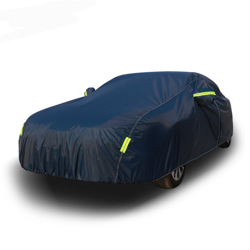 Best Heavyduty Thick Cotton Breathable Outdoor All Weather Sun protection Black Winter Car Cover with Zipper and Antenna Hole