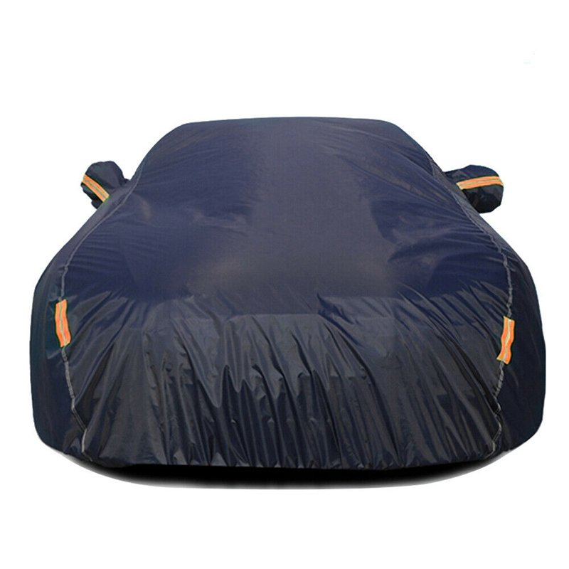 Best Heavyduty Thick Cotton Breathable Outdoor All Weather Sun protection Black Winter Car Cover with Zipper and Antenna Hole