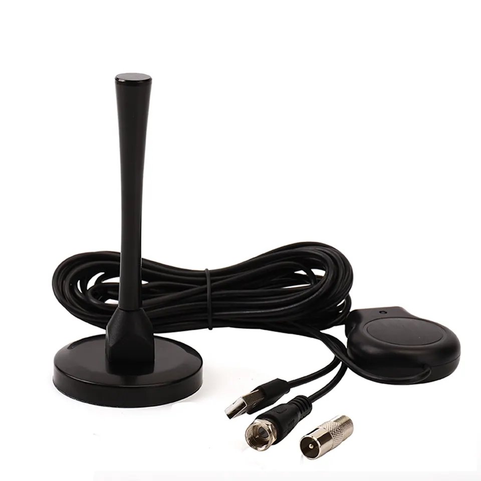 High Quality TV Antenna Indoor 200 Miles Signal Amplified for HD Digital TV Indoor TV Antenna with Coax Cable F Connector