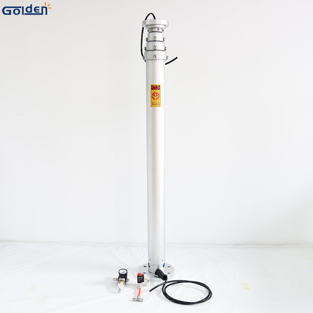 Tripod Stand Lightweight Telescoping Pole Construction Air-Cushioned Aluminum Telescoping Mast