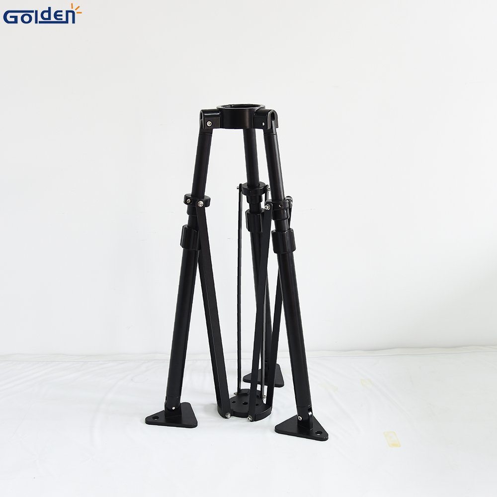 Tripod Stand Lightweight Telescoping Pole Construction Air-Cushioned Aluminum Telescoping Mast