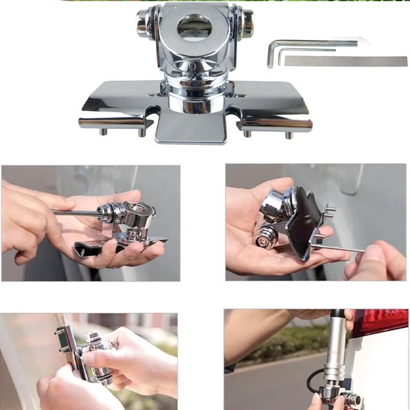 Truck UHF Ham Mobile Radio Antenna Dual Band VHF UHF for Vehicle with Car Bonnet Bracket PL-259 BNC 5meter Cable