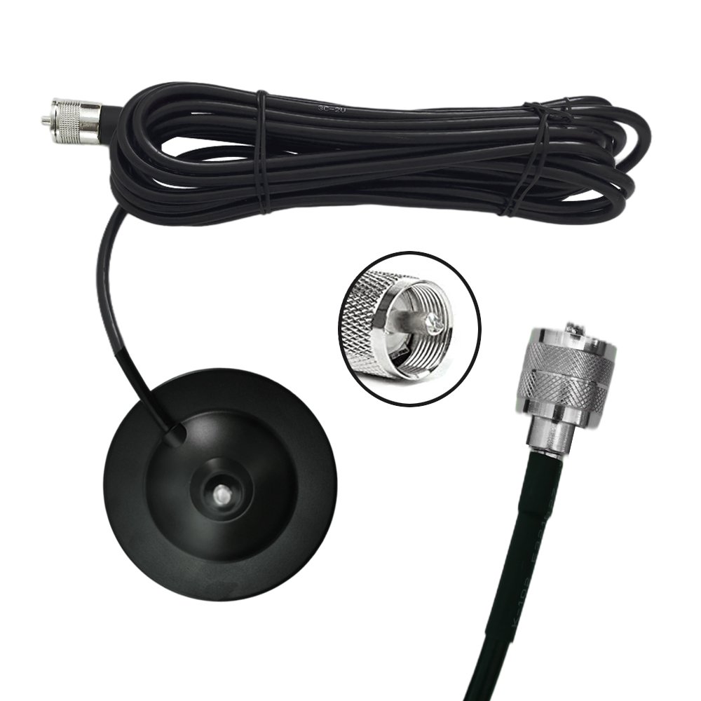 CB Antenna 28 Inch Portable Indoor/Outdoor Antenna with Heavy Duty Magnet Mount Mobile / Car Radio 27MHZ All CB Radio Antenna