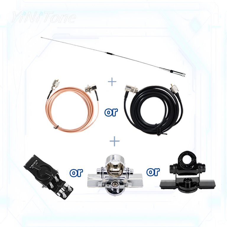 NL770R Antenna mounting kit with RB400/RB46 Mount Bracket and 5M RG58/SC316 Extension Cable For Car Radio Kenwood antenna set