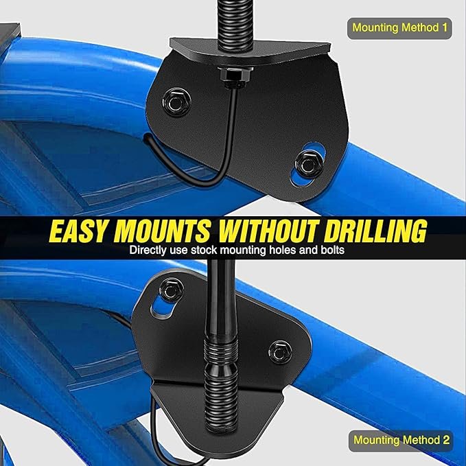 Bracket Mount for Can Am Maverick X3 2017-2019 Rear Post Whip Light Antenna Designed for UTV/ATV New Condition