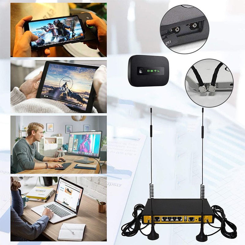 4G LTE 5dbi Magnet Antenna With 3M or 5M Mounting SMA Male Magnetic Antenna Mounting