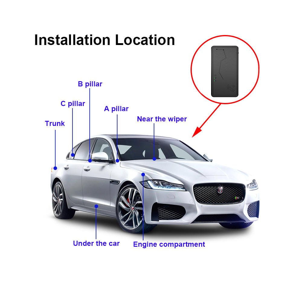1300/3000/6000/10000MAh Car GPS Tracker Easy to Install Wireless Vehicle GPS Tracking Device 4g Gps Tracker