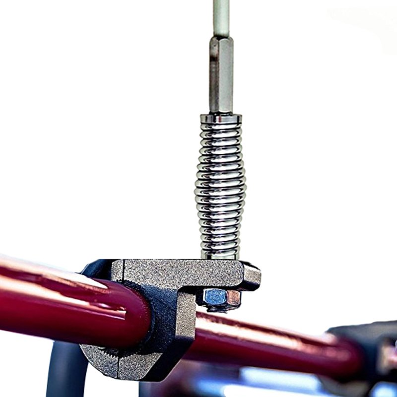 Silvery Steel Spring Base for Safety Whip Mount Base, Quick Release Mount for ATV LED Whip Mount