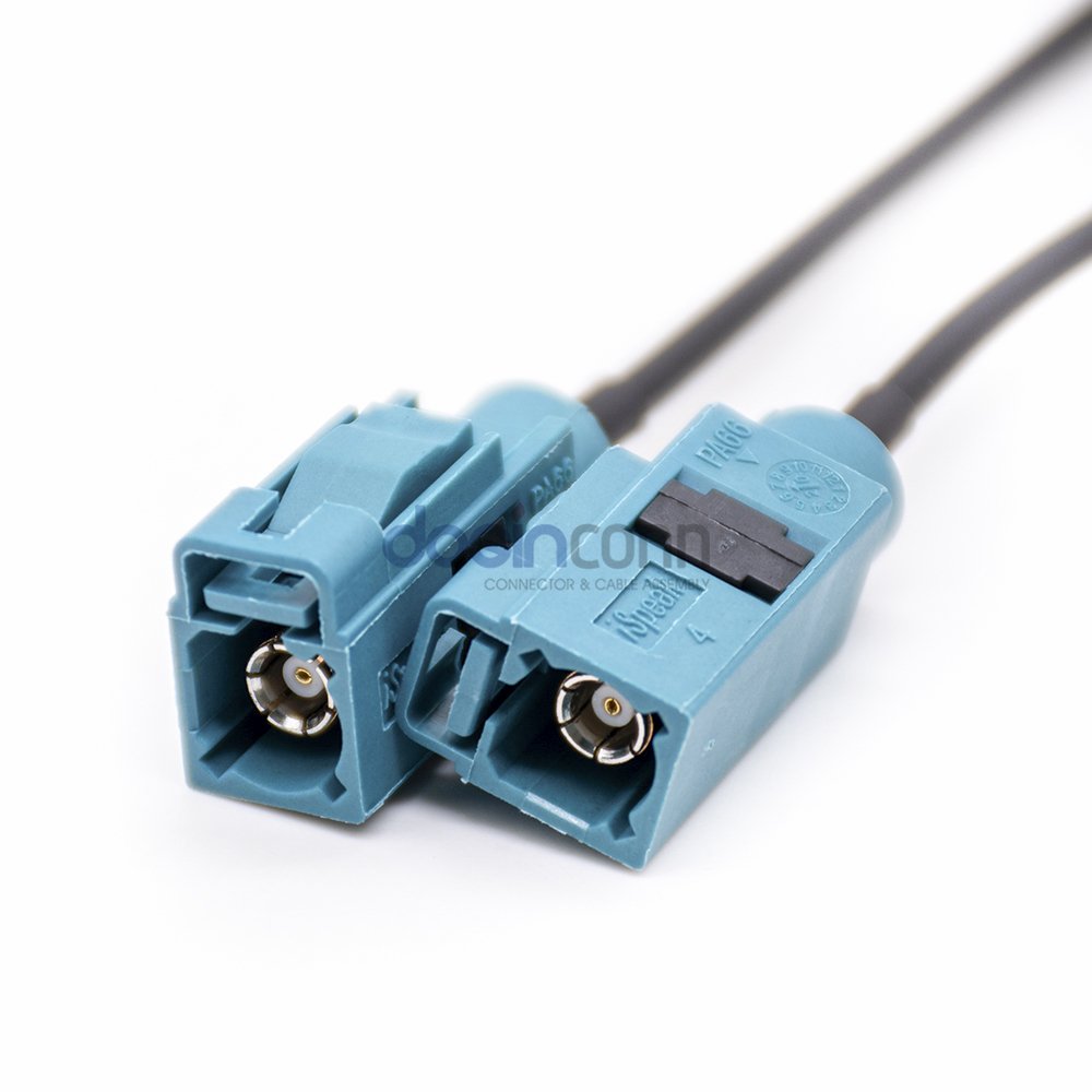 Fakra Z Female to Fakra Z Female Antenna Extension Cable RG174 for Car Stereo GPS Navigation