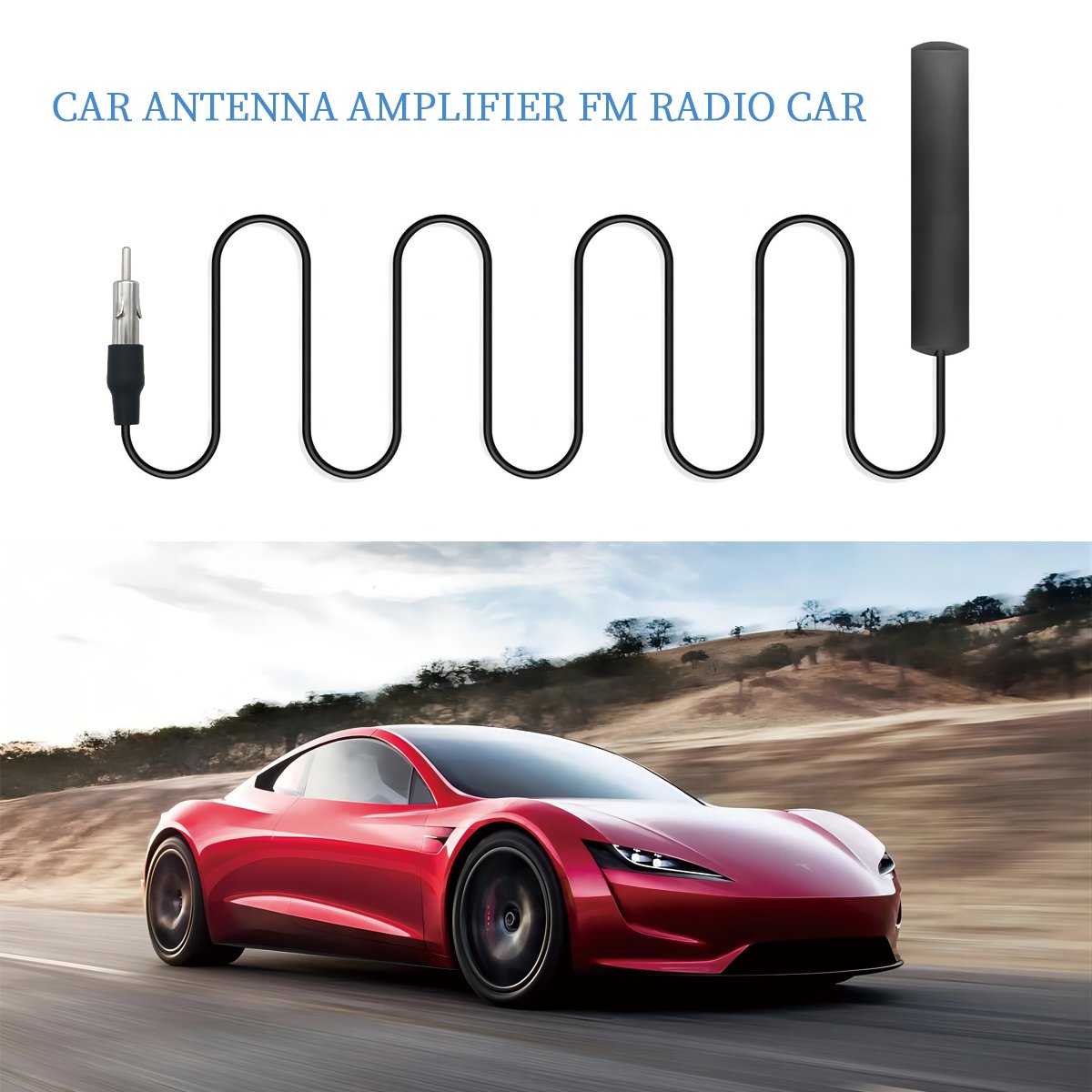 External Internal adhesive Universal Car FM Radio Antenna Patch Black Radio antenna 5dbi car antenna Amplifier