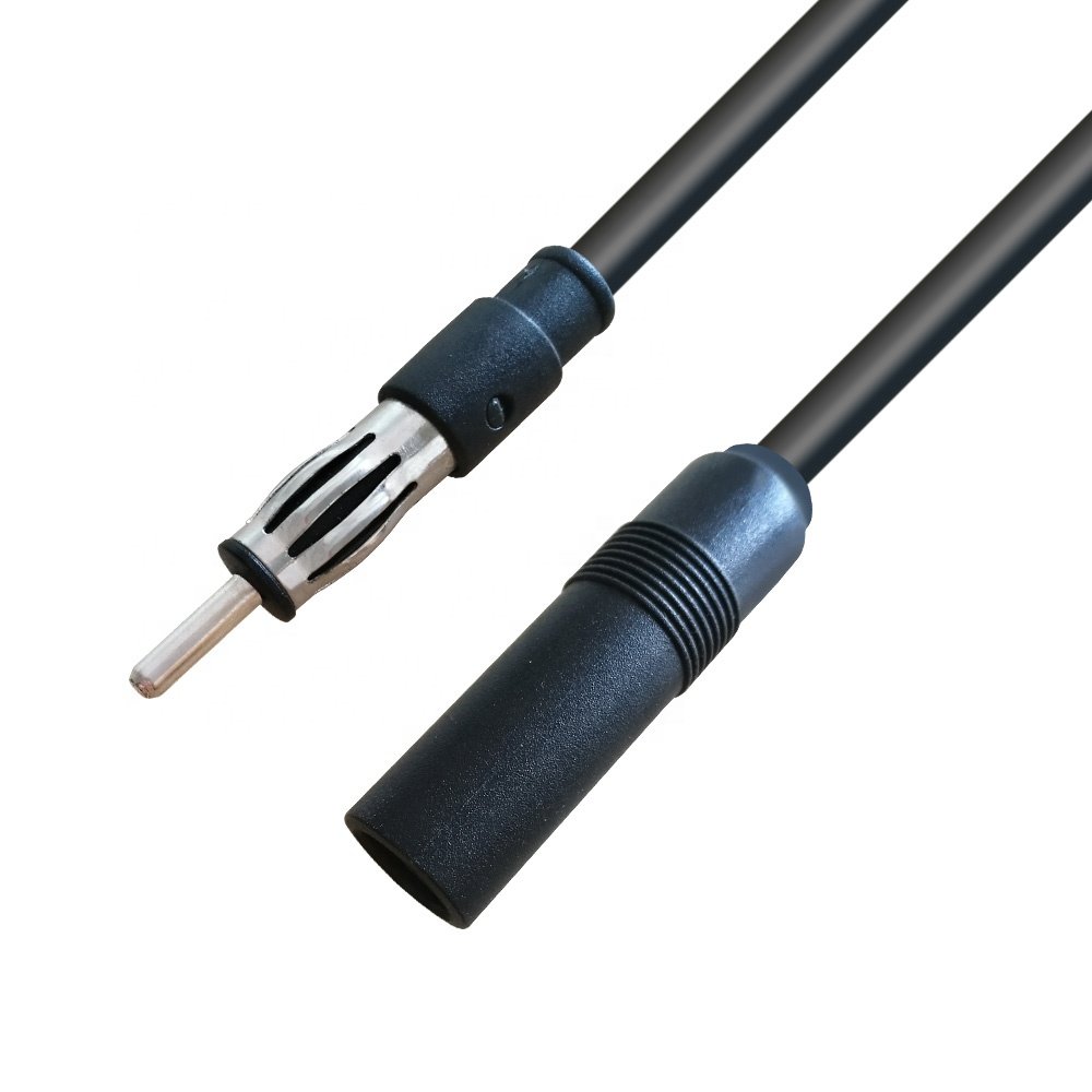 Male to Male Car Antenna Cable Vehicle AM FM Radio Antenna Adaptor Extension Cable for Golf Cart Boat Car Truck Campers