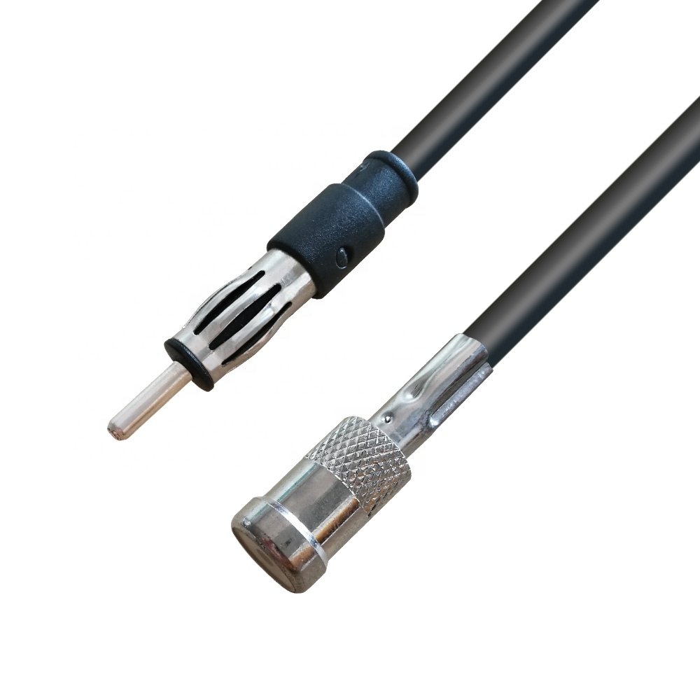 Male to Male Car Antenna Cable Vehicle AM FM Radio Antenna Adaptor Extension Cable for Golf Cart Boat Car Truck Campers