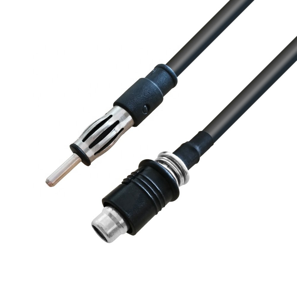 Male to Male Car Antenna Cable Vehicle AM FM Radio Antenna Adaptor Extension Cable for Golf Cart Boat Car Truck Campers