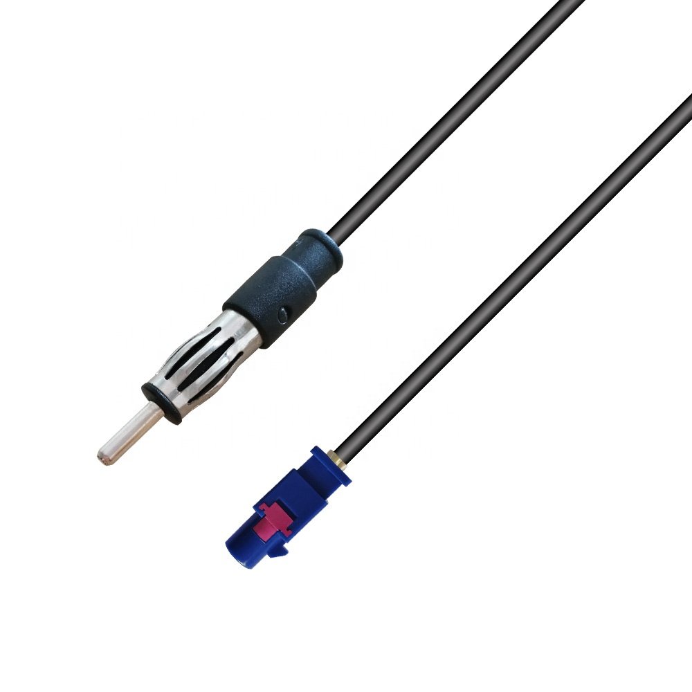 Male to Male Car Antenna Cable Vehicle AM FM Radio Antenna Adaptor Extension Cable for Golf Cart Boat Car Truck Campers