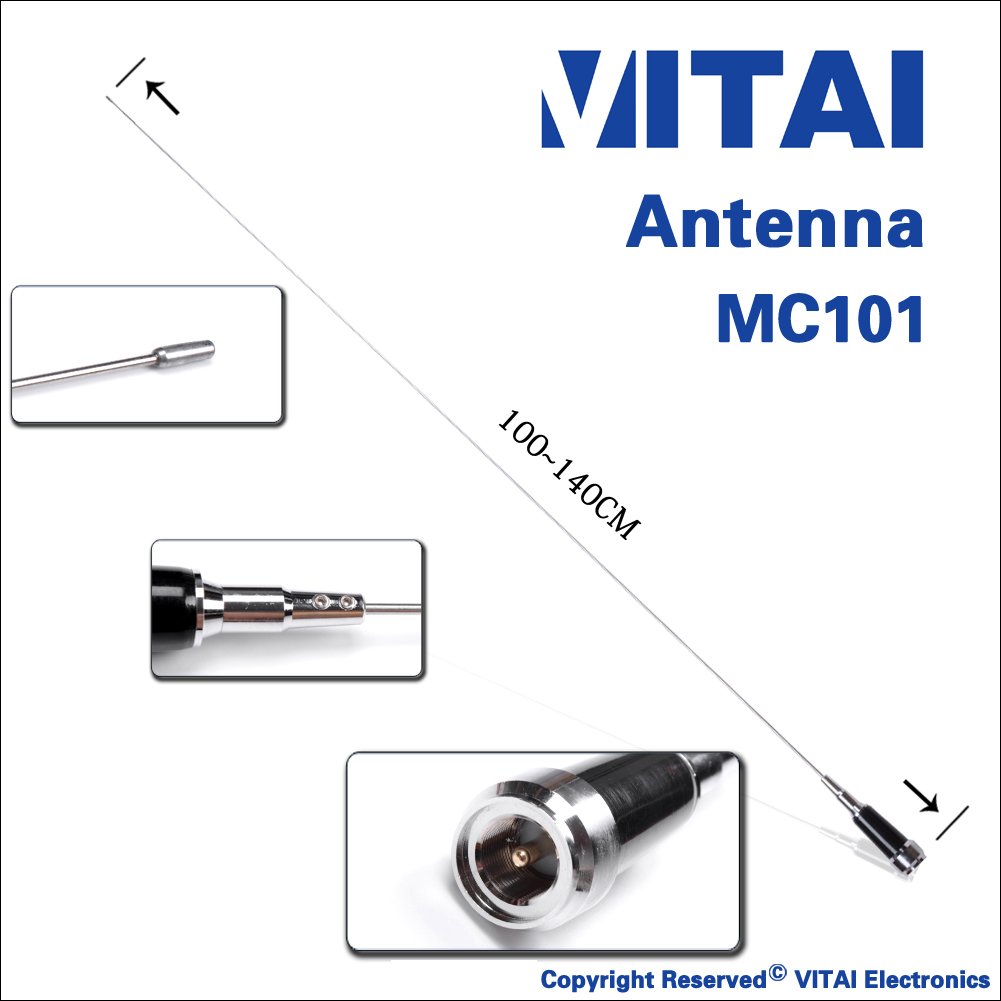 VITAI MC101 200W Super Gain Antenna For Car Taxi Truck