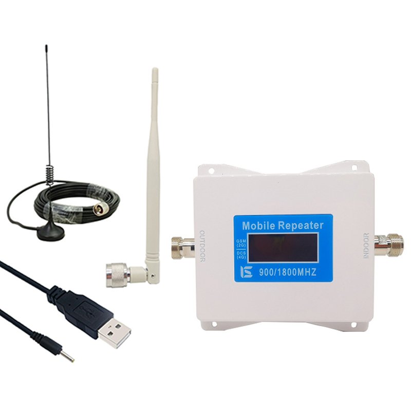 Car Communication Antenna 2G/4G Cell Phone Signal Amplifier 900/1800MHZ Signal Booster Set