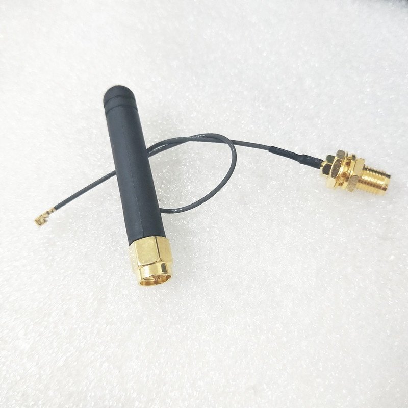 Stock SIM800L Glue Stick Antenna with interface to IPX cable for GPRS TCP IP module