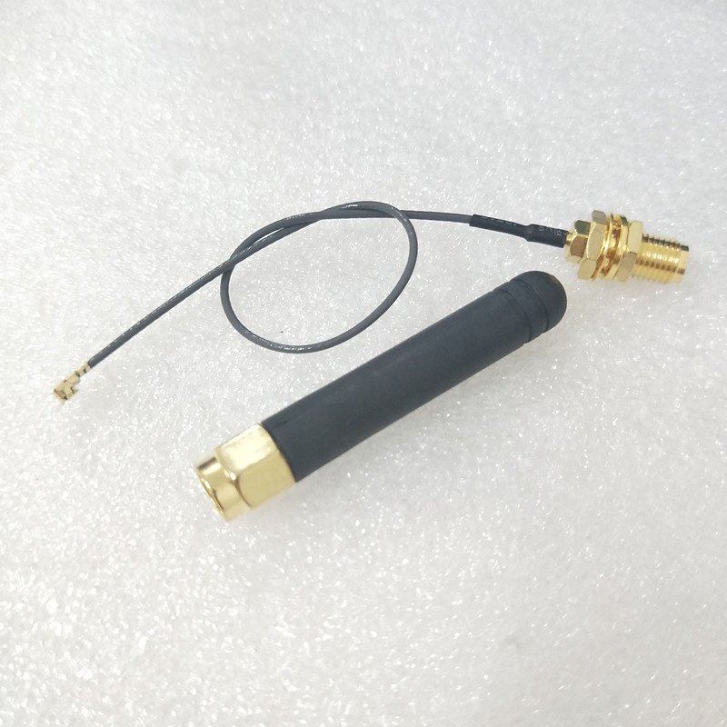 Stock SIM800L Glue Stick Antenna with interface to IPX cable for GPRS TCP IP module