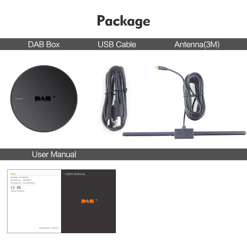 Wholesale DAB+ Box DB02 Digital Radio Antenna Module for the Car Model with Android Car Radio DAB Car Receiver Box Autoradio