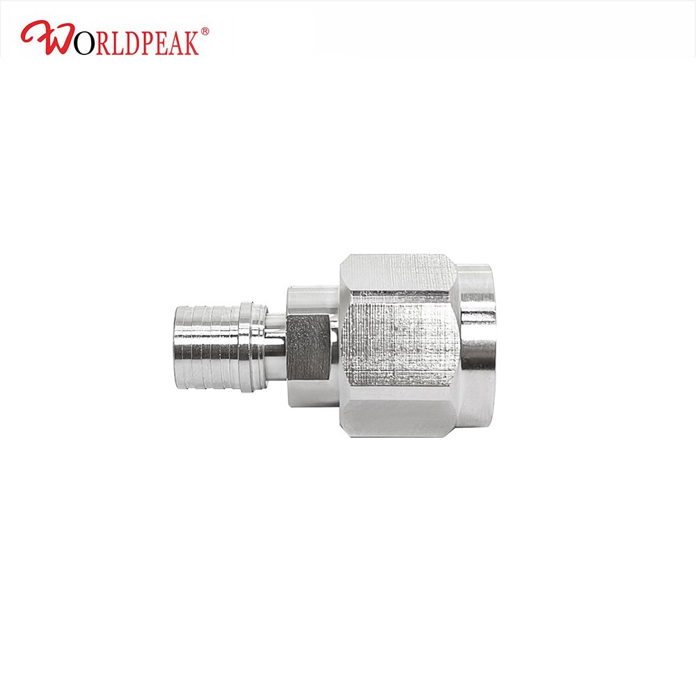 Low PIM Adapters RF Coaxial Connector QMA Male Plug to N Male Plug Brass Tri- Metal Connector Adaptor Converter